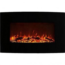 Regal Flame Madison 35 Inch Ventless Heater Electric Wall Mounted Fireplace - Log - B01NAX7VD6